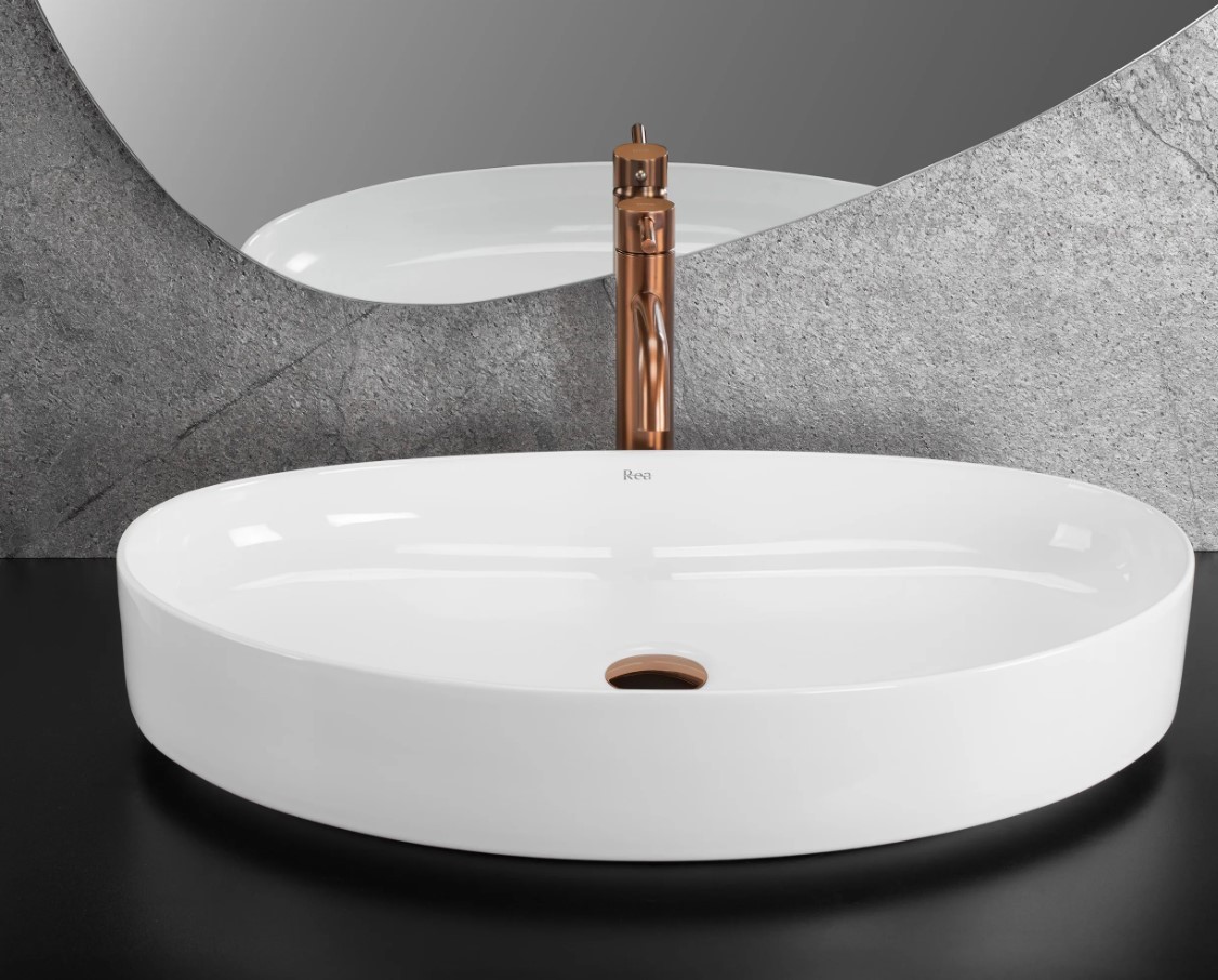 umywalka nablatowa nowoczesna umywalka do łazienki umywalka ceramiczna biała estetyczna umywalka do łazienki umywalka na blat łazienkowy umywalka z ce