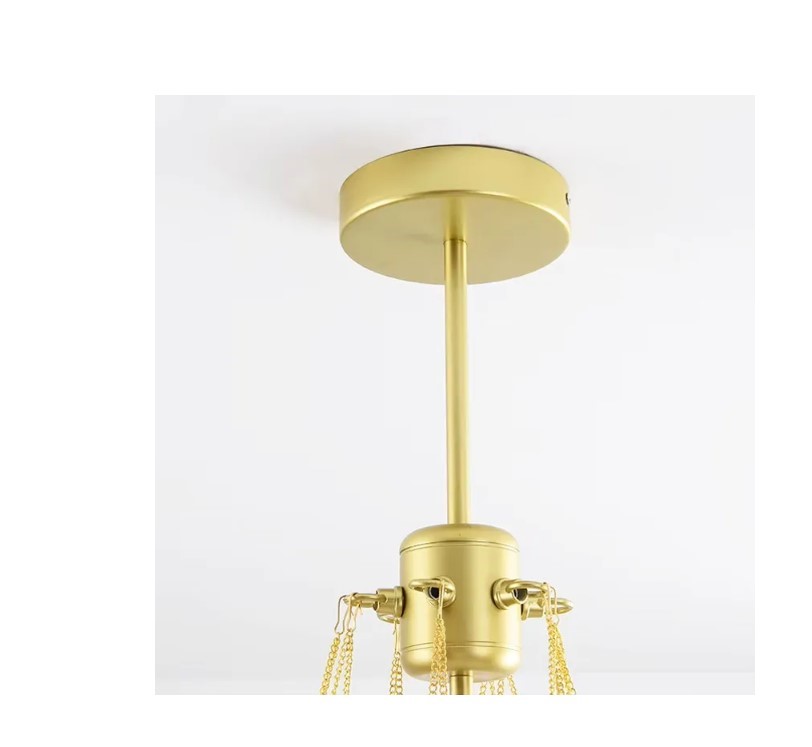 LAMPA SUFITOWA WISZĄCA APP1688-12CP Złota