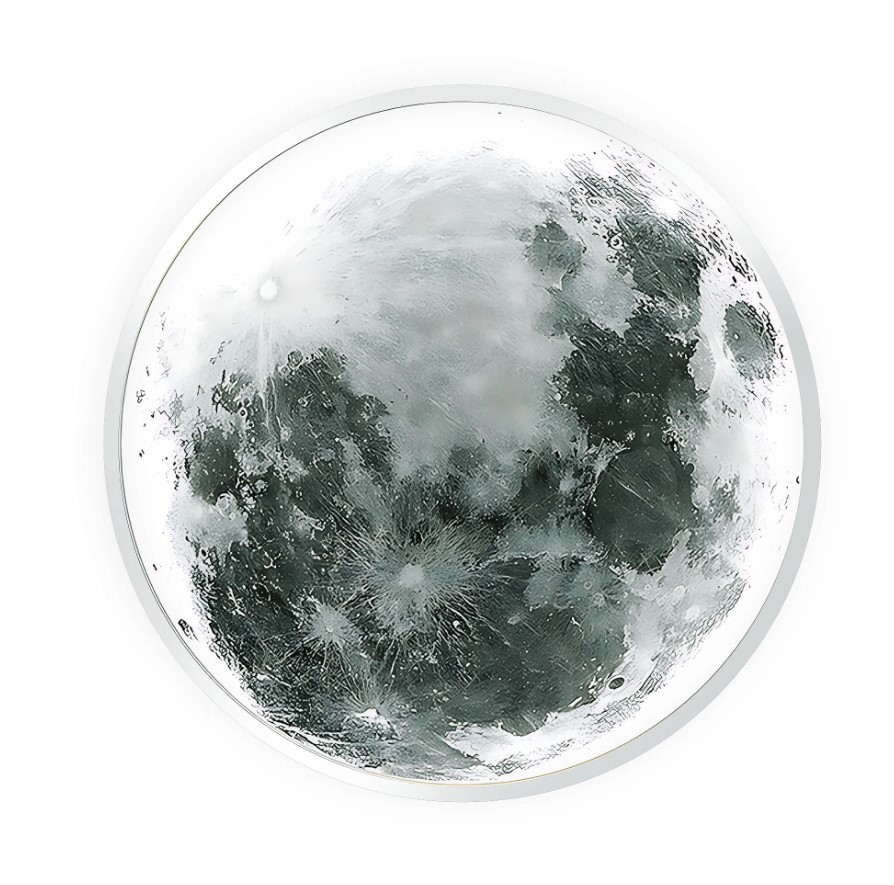 Lampa sufitowa APP1806-CW Moon plafon LED BIAŁA