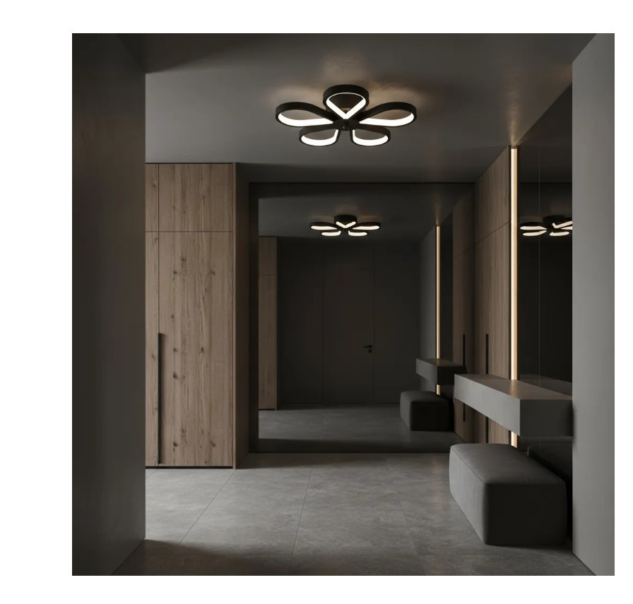 Lampa sufitowa LHJ075-C plafon LED CZARNA