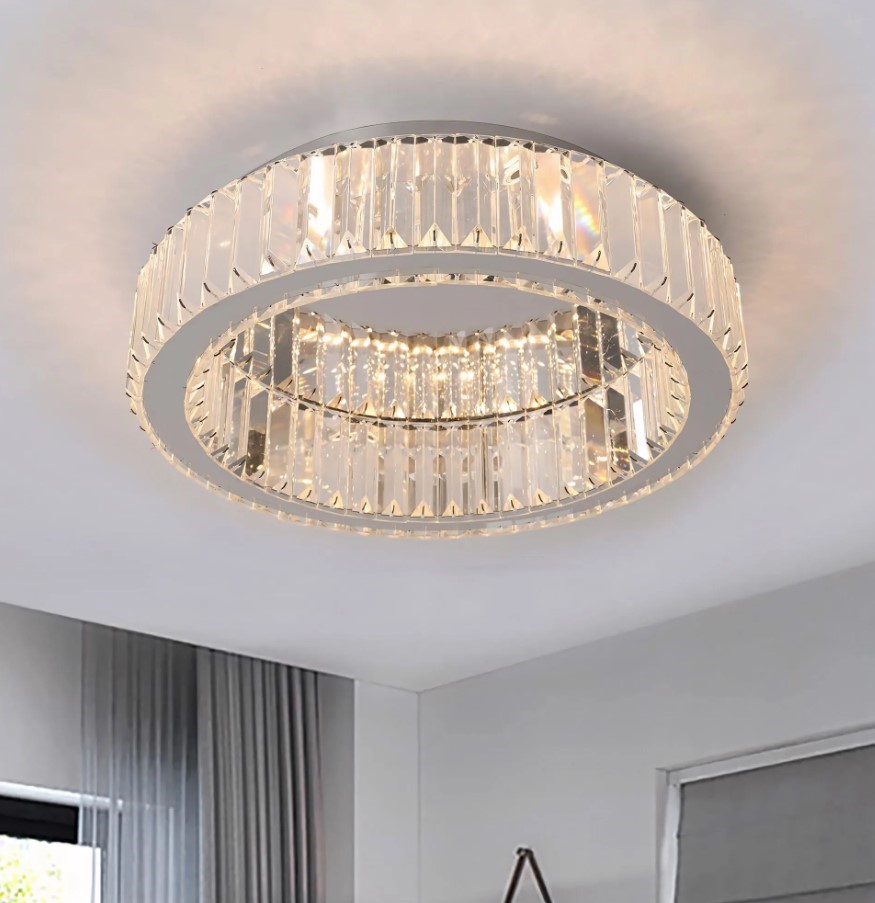 LAMPA KRYSZTAŁOWA PLAFON APP1744-C 50 cm CHROM