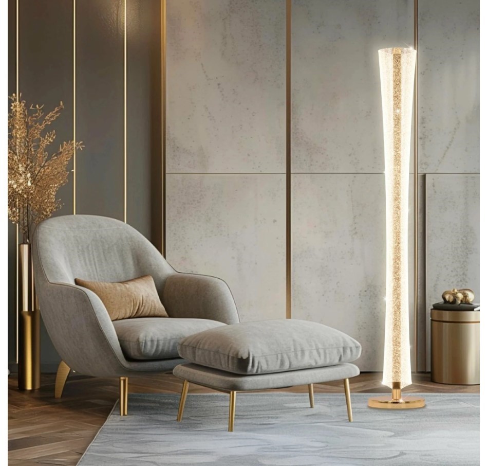 Lampa sufitowa glamour z kryształami Toolight Złota lampa wisząca z sześcioma punktami światła Lampa sufitowa E14 do salonu i sypialni Oświetlenie gla
