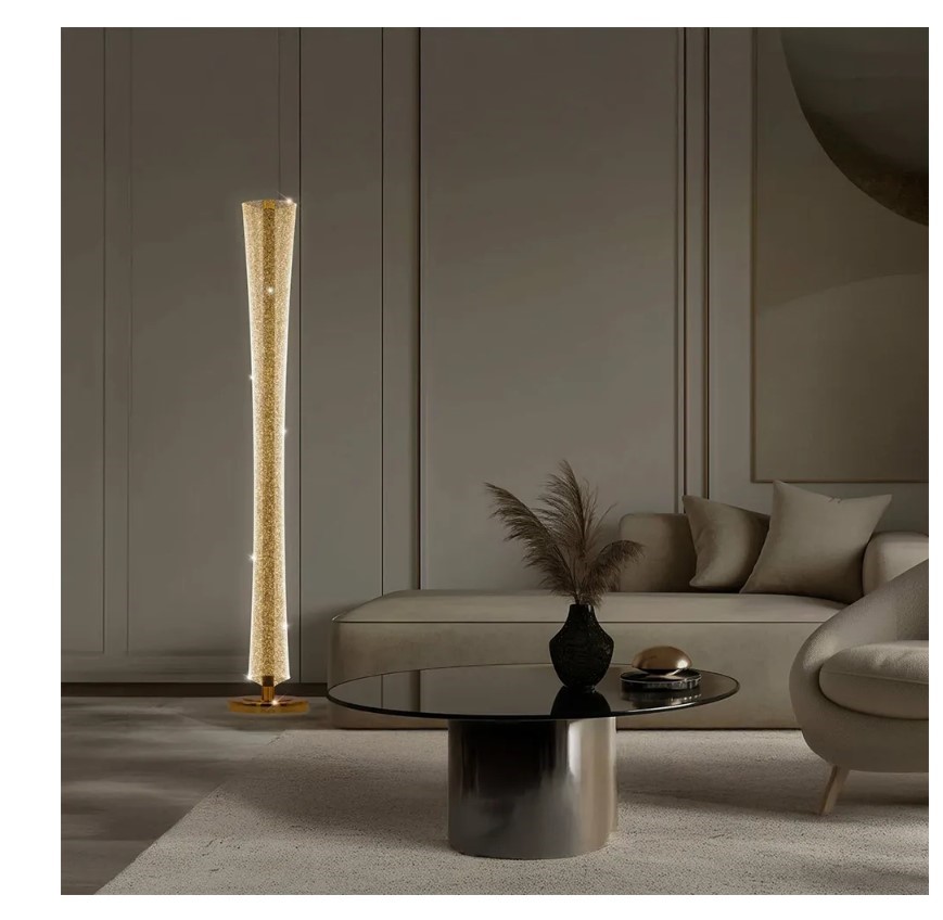 Lampa sufitowa glamour z kryształami Toolight Złota lampa wisząca z sześcioma punktami światła Lampa sufitowa E14 do salonu i sypialni Oświetlenie gla