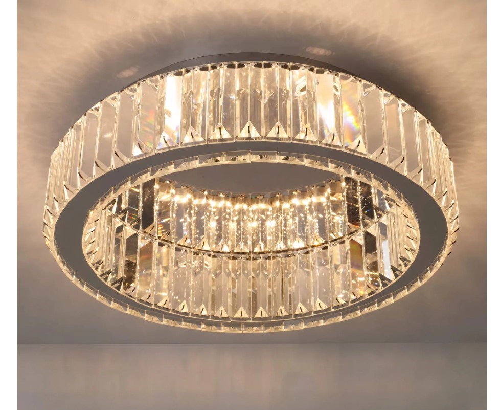 LAMPA KRYSZTAŁOWA PLAFON APP1744-C 50 cm CHROM