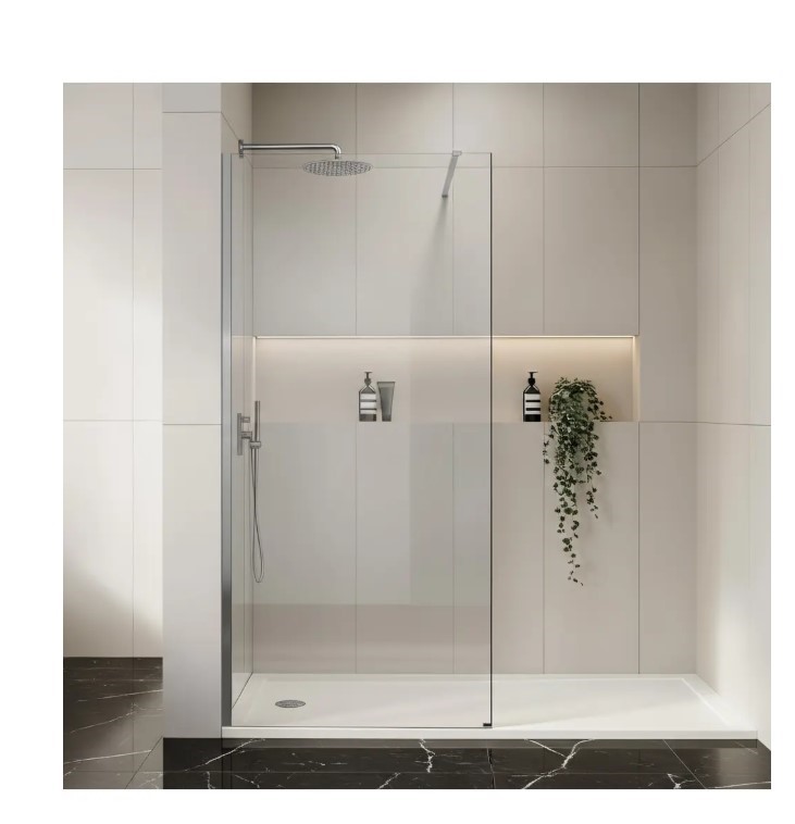 Kabina prysznicowa Walk-In Rea Flexi Transparent / Chrome 80