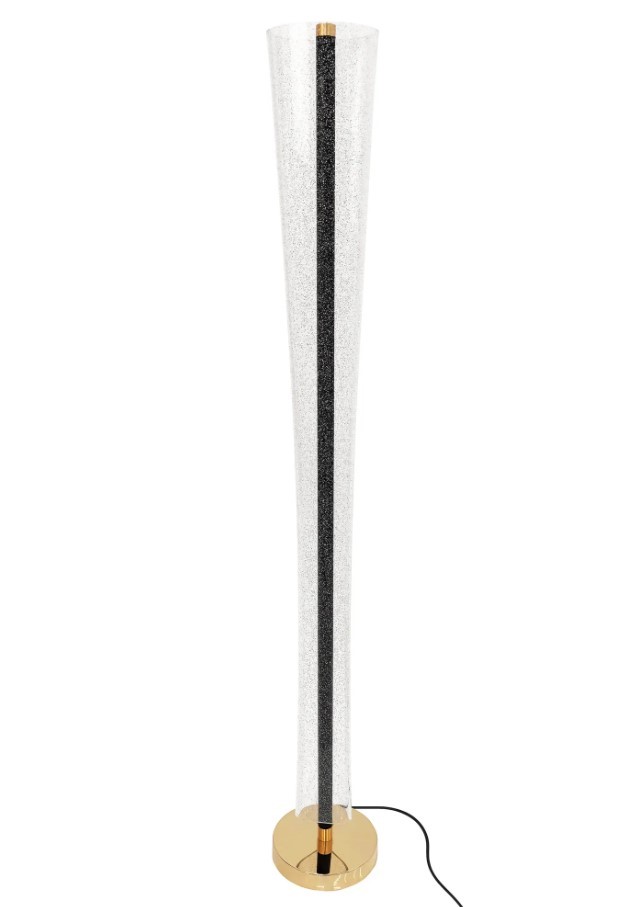 Lampa sufitowa glamour z kryształami Toolight Złota lampa wisząca z sześcioma punktami światła Lampa sufitowa E14 do salonu i sypialni Oświetlenie gla
