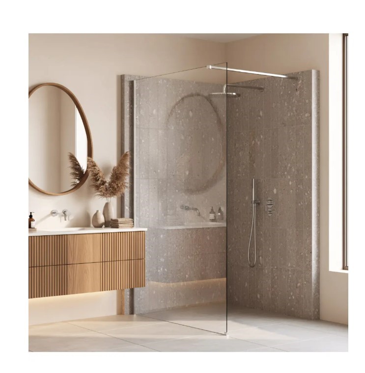 Kabina prysznicowa Walk-In Rea Flexi Transparent / Chrome 80