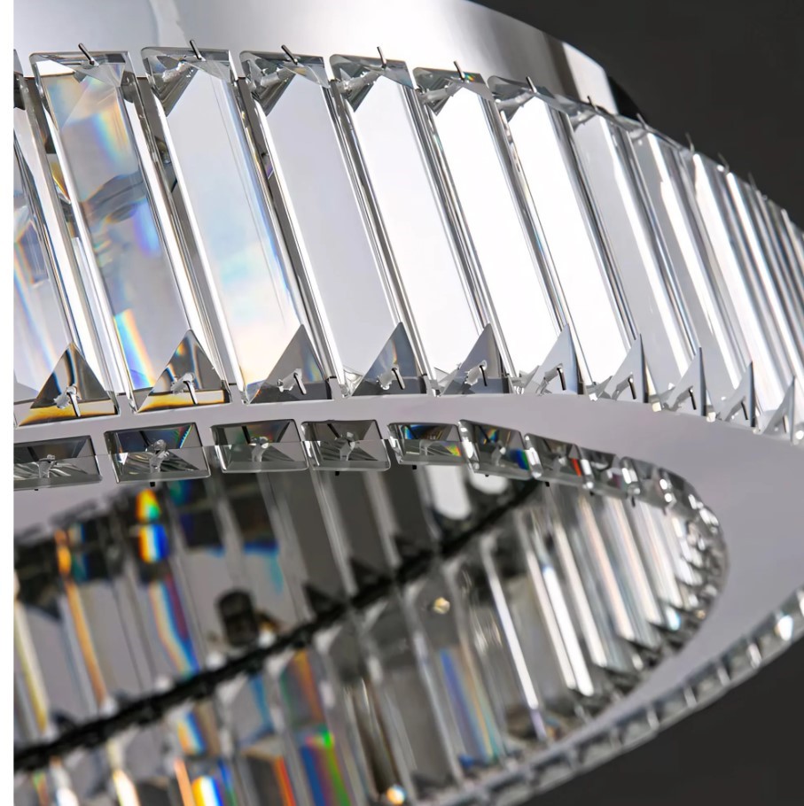 LAMPA KRYSZTAŁOWA PLAFON APP1742-C 40 cm CHROM