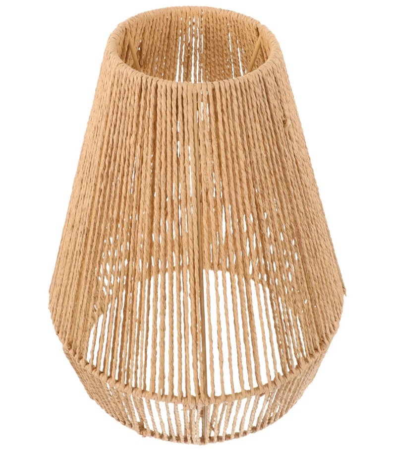 Lampa sufitowa boho Toolight Lampa wisząca z naturalnym sznurkiem jutowym Oświetlenie boho do salonu Lampa rustykalna E27 do jadalni Lampa wisząca w s