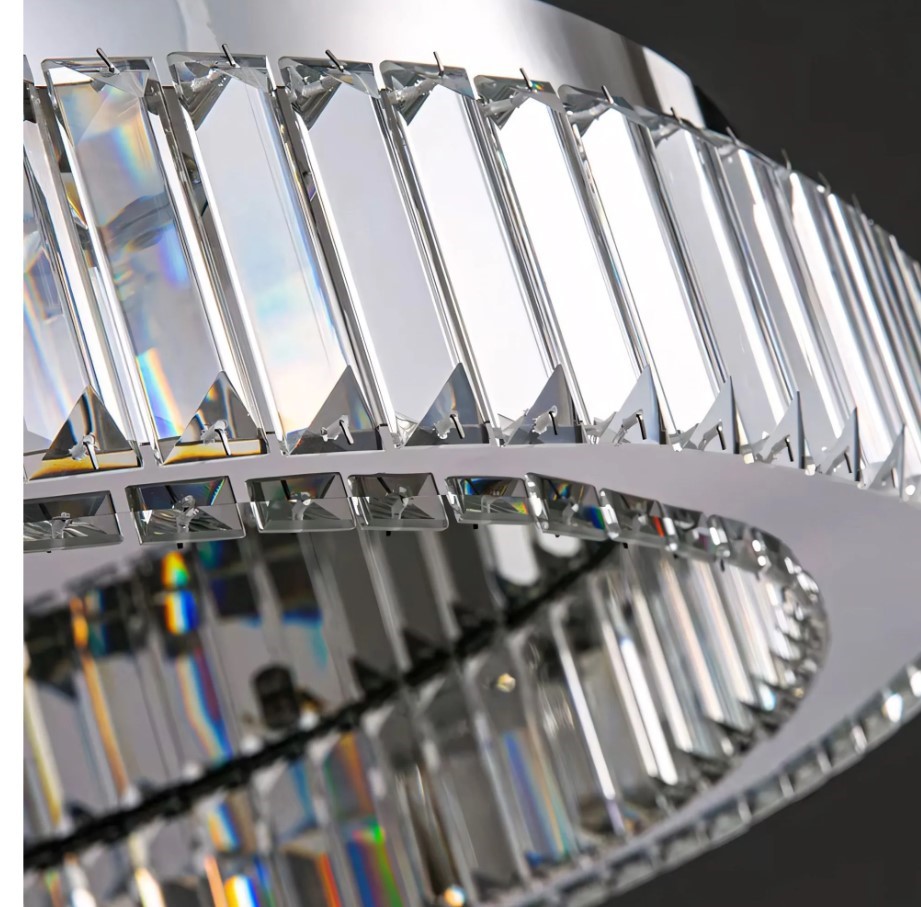 LAMPA KRYSZTAŁOWA PLAFON APP1744-C 50 cm CHROM
