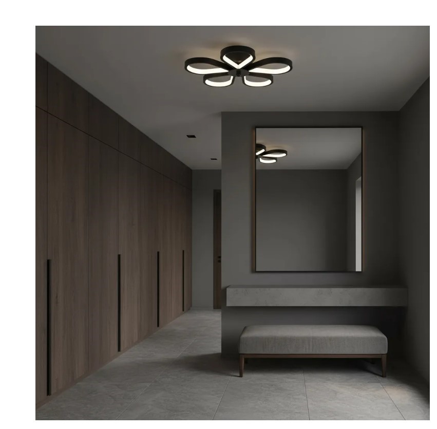 Lampa sufitowa LHJ075-C plafon LED CZARNA