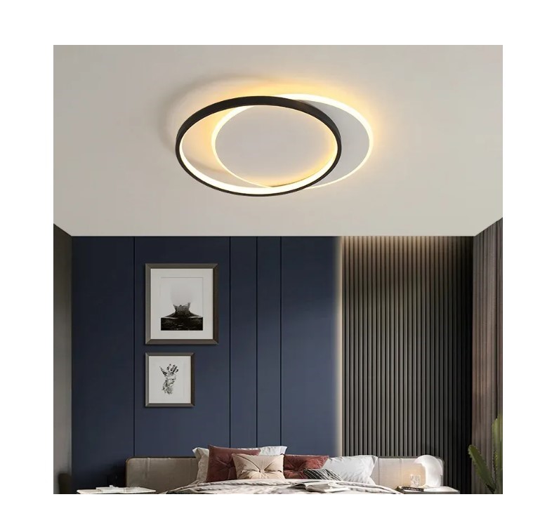 Lampa sufitowa LHJ076-C BLACK 40 CM LED