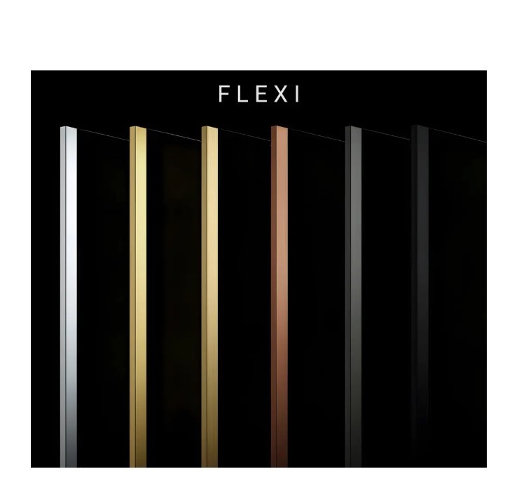 Kabina prysznicowa Walk-In Rea Flexi Transparent / Chrome 80
