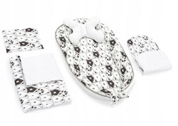 Zestaw 5w1 KOKON MINKY WHITE/BLACK BEAR