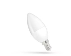 ŻARÓWKA LED ŚWIECOWA ZIMNA E-14 230V 8W CW WOJ+14222