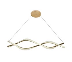 Lampa sufitowa glamour z kryształami Toolight Złota lampa wisząca z sześcioma punktami światła Lampa sufitowa E14 do salonu i sypialni Oświetlenie gla