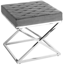 Ławka Pikowana Pufa Glamour Kwadrat BBS-018-1