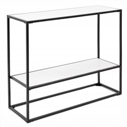 KONSOLA LOFT WHITE 2 PÓŁKI