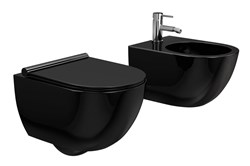 Misa WC BEZRANTOWA CARTER + BIDET CZARNY