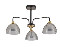 Lampa sufitowa wisząca z 6 kloszami Nowoczesna lampa do salonu Toolight Lampa industrialna z mlecznym szkłem Oświetlenie sufitowe do jadalni Lampa E14