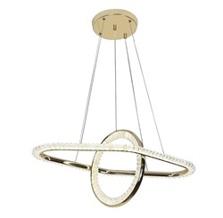 Lampa sufitowa glamour z kryształami Toolight Złota lampa wisząca z sześcioma punktami światła Lampa sufitowa E14 do salonu i sypialni Oświetlenie gla