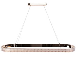 Lampa sufitowa glamour z kryształami Toolight Złota lampa wisząca z sześcioma punktami światła Lampa sufitowa E14 do salonu i sypialni Oświetlenie gla