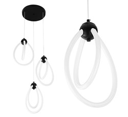 Lampa sufitowa glamour z kryształami Toolight Złota lampa wisząca z sześcioma punktami światła Lampa sufitowa E14 do salonu i sypialni Oświetlenie gla
