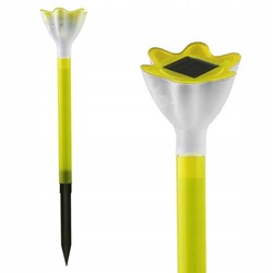 LAMPA SOLARNA OGRODOWA WBIJANA J-08 YELLOW