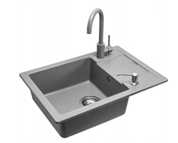 ZLEWOZMYWAK GRANIT NILS GREY - ZESTAW 5 W 1