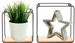 PÓŁKA ŚCIENNA METALOWA LOFT ZESTAW 2 SZT