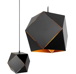 LAMPA WISZĄCA SUFITOWA GEOMETRYCZNA APP287-1CP CZARNA