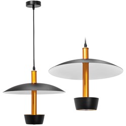 LAMPA WISZĄCA METALOWA LOFT LED APP914-1CP BLACK