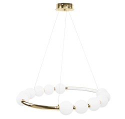 Lampa sufitowa glamour z kryształami Toolight Złota lampa wisząca z sześcioma punktami światła Lampa sufitowa E14 do salonu i sypialni Oświetlenie gla
