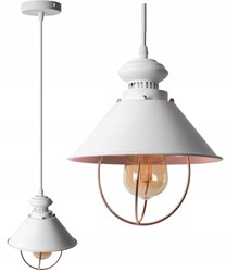 LAMPA WISZĄCA METALOWA LINZ - WHITE/ROSE GOLD