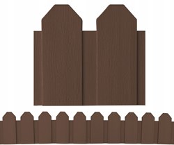 OBRZEŻE TRAWNIKOWE 236 CM KOMPLET 4 SZT - BROWN