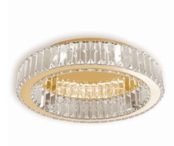 Lampa sufitowa glamour z kryształami Toolight Złota lampa wisząca z sześcioma punktami światła Lampa sufitowa E14 do salonu i sypialni Oświetlenie gla