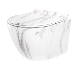 misa WC podwieszana bezkołnierzowa nowoczesna misa WC Rimless misa WC Carlo do łazienki podwieszana misa WC biała ceramika sanitarna łazienka eleganck
