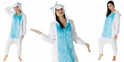 PIŻAMA PRZEBRANIE KIGURUMI JEDNOROŻEC BLUE ROZM. M