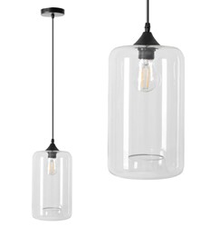 Lampa Sufitowa Wisząca Szklana APP310-1CP LOFT