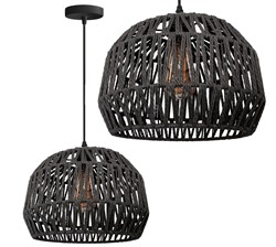 LAMPA WISZĄCA BOHO APP1483-1CP CZARNA