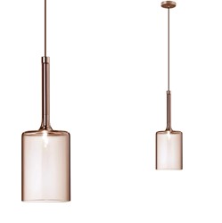 Lampa Sufitowa Wisząca Szklany Klosz APP1699-1CP AMBER B