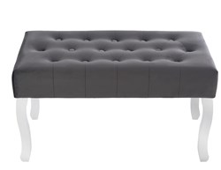 ŁAWKA GLAMOUR PIKOWANA 100 CM SZARA
