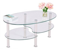 STOLIK KAWOWY SZKLANY CT-001 CLEAR/CLEAR