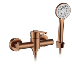 złota bateria prysznicowa Rea bateria prysznicowa z powłoką PVD nowoczesna bateria prysznicowa ścienna złota trwała bateria prysznicowa z mosiądzu ele