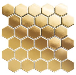 MOZAIKA HEXAGON 322153 ZŁOTA