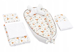 Zestaw 5w1 KOKON MINKY FOX WHITE