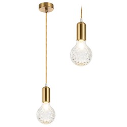 LAMPA WISZĄCA OPRAWKA APP649-1CP GOLD