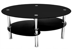 STOLIK SZKLANY KAWOWY CT-001 BLACK