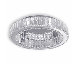 Lampa sufitowa glamour z kryształami Toolight Złota lampa wisząca z sześcioma punktami światła Lampa sufitowa E14 do salonu i sypialni Oświetlenie gla