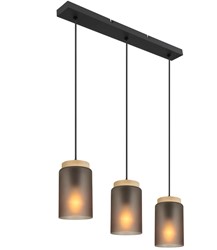 LAMPA SUFITOWA WISZĄCA APP1812-3CP Frosted Grey
